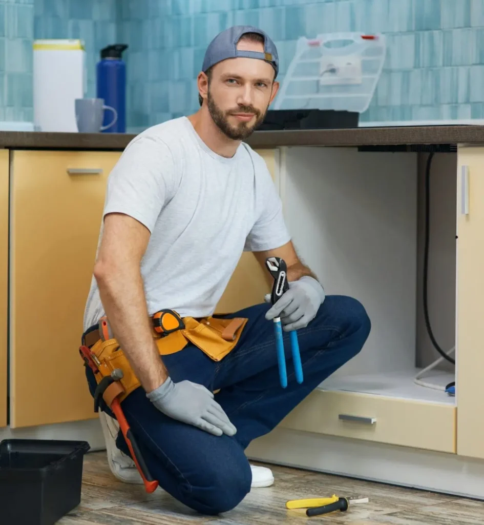 Rohrreiniger bei der Arbeit – Professionelle Rohr- und Kanalreinigung mit modernster Technik.